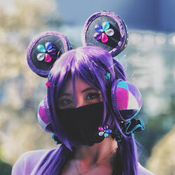 cyber nozomi headphones (eva foam, led lights)