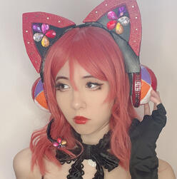 cyber maki headphones (eva foam, led lights)